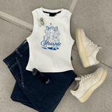 "Nude Cherry - Spring Life - Baddie Soup" Crop Top