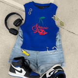 "Nude Cherry - Spring Life - Baddie Soup" Crop Top