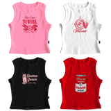"Cute - Blind Love - Baddie Soup - Drama Queen" Crop Top