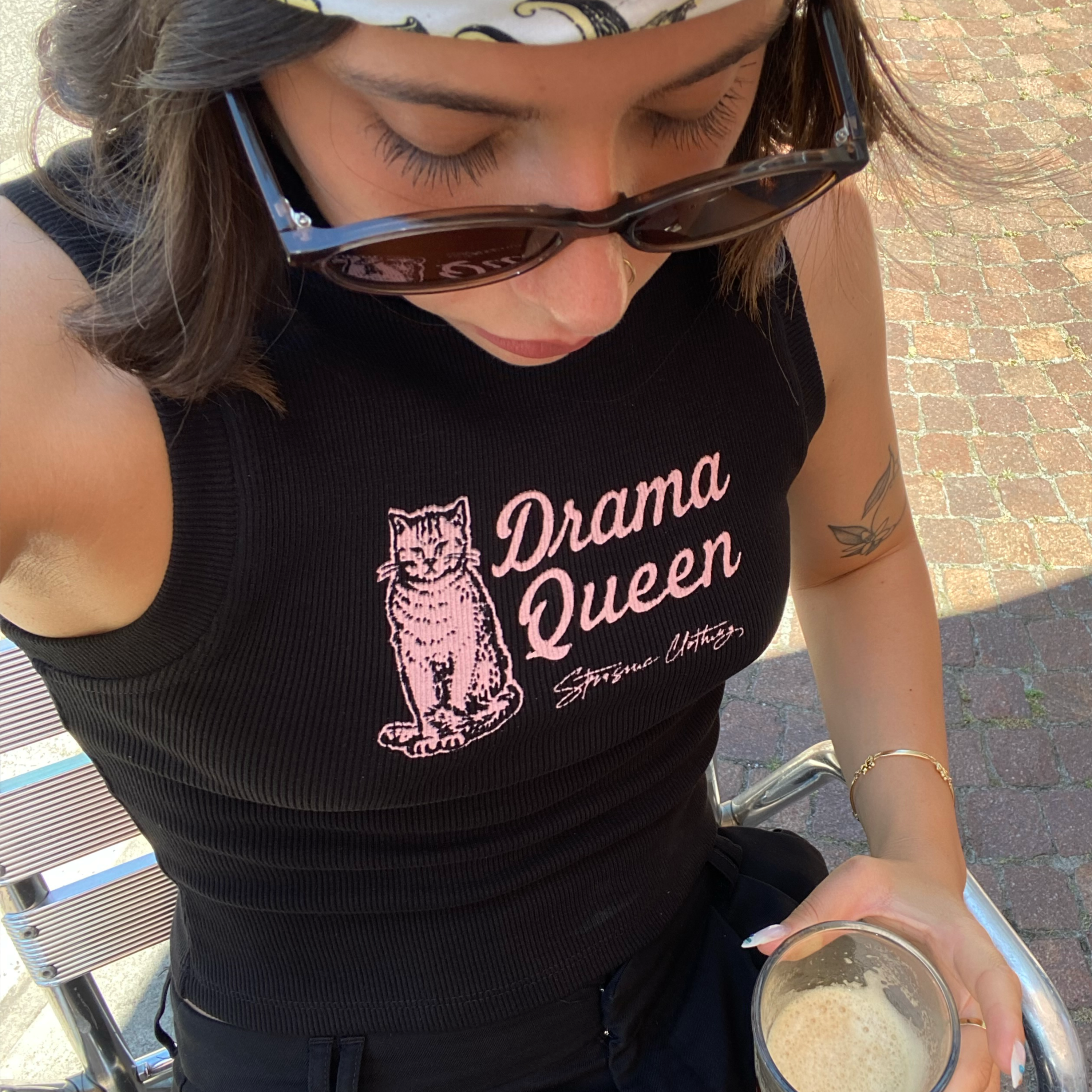 "Cute - Blind Love - Baddie Soup - Drama Queen" Crop Top